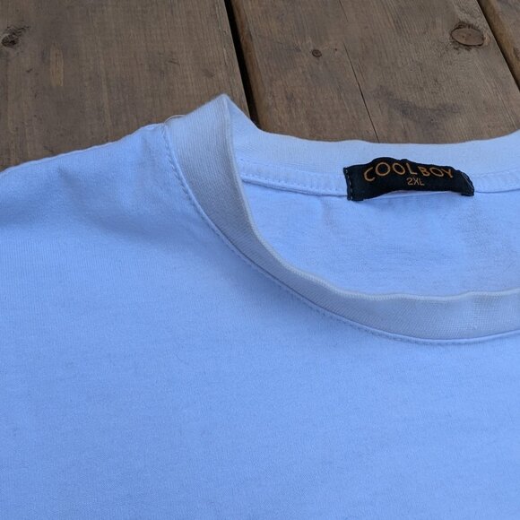 Cool Boy Men's White Printed Crew Neck Short Sleeve Men T-Shirt Size 2XL - Picture 8 of 13